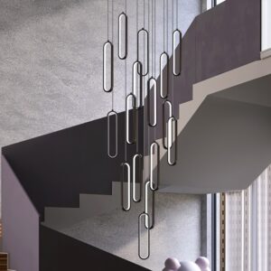 โคมไฟระย้ารูปวงรีวิลล่าลอฟท์ PSL041