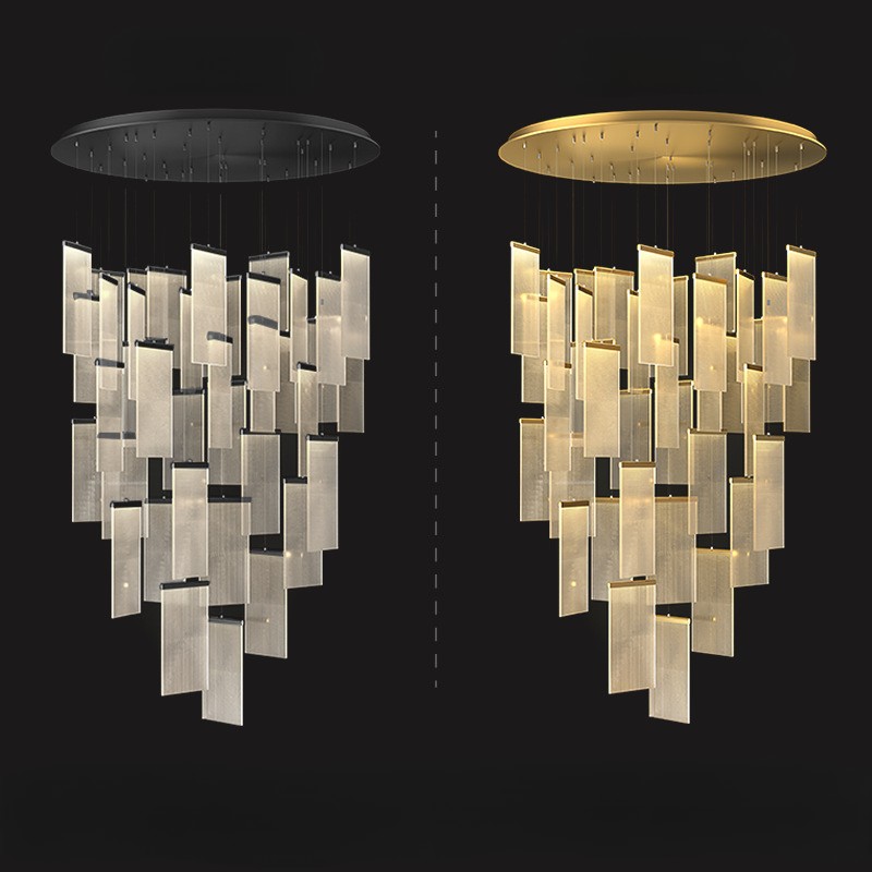 โคมไฟระย้าดูเพล็กซ์แผ่นยาว PSL044 - Image 9