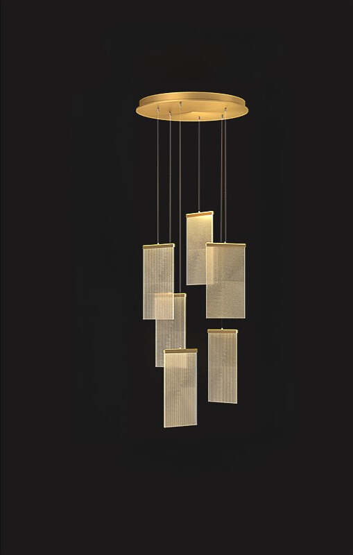 โคมไฟระย้าดูเพล็กซ์แผ่นยาว PSL044 - Image 3