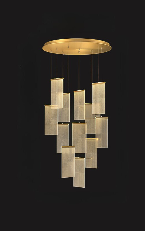 โคมไฟระย้าดูเพล็กซ์แผ่นยาว PSL044 - Image 5