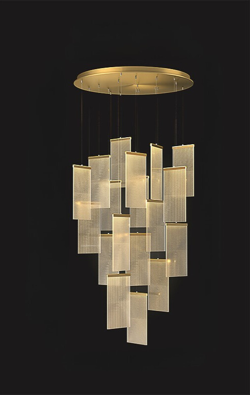 โคมไฟระย้าดูเพล็กซ์แผ่นยาว PSL044 - Image 6