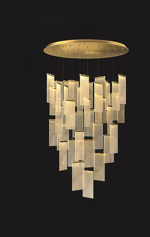 โคมไฟระย้าดูเพล็กซ์แผ่นยาว PSL044 - Image 8