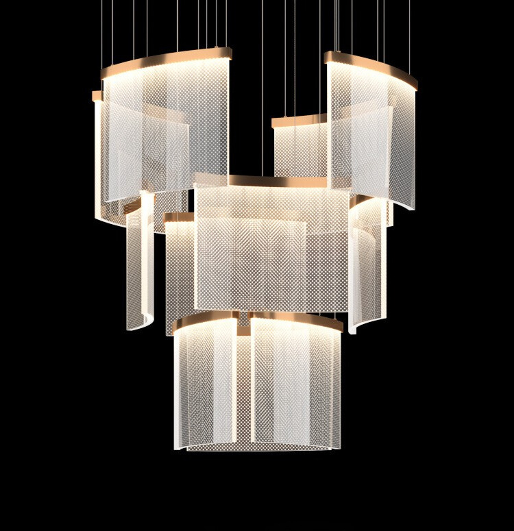 โคมไฟระย้าดูเพล็กซ์แผ่นสั้น PSL043 - Image 3