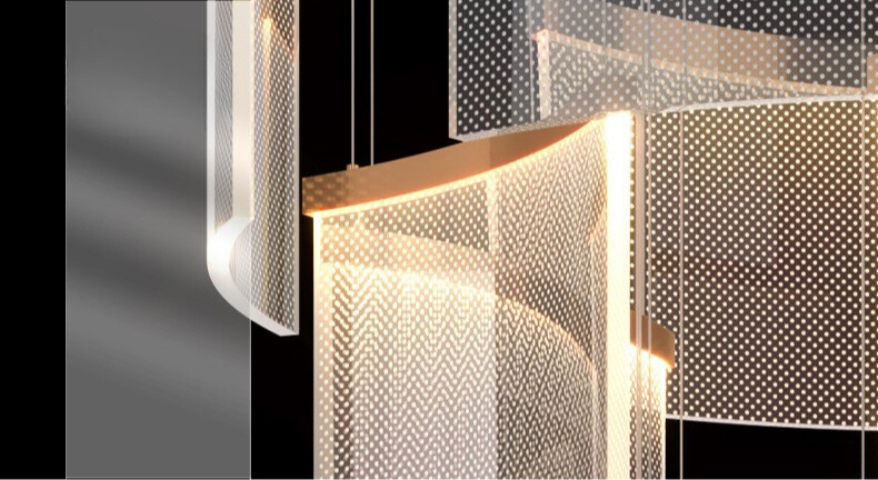 โคมไฟระย้าดูเพล็กซ์แผ่นสั้น PSL043 - Image 11