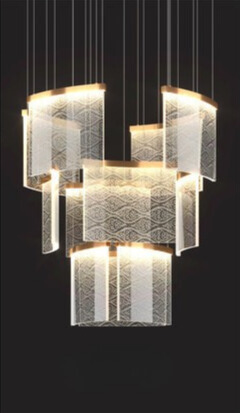 โคมไฟระย้าดูเพล็กซ์แผ่นสั้น PSL043 - Image 8