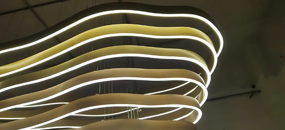 โคมไฟระย้าอลูมิเนียมดีไซน์หลายชั้น PSL030 - Image 3