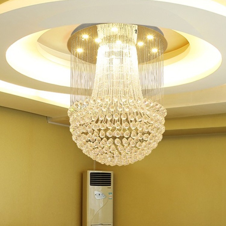 โคมระย้าคริสตัลทรงกลมหรูหรา PSL054 - Image 3