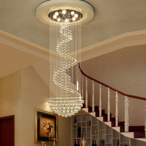 โคมไฟระย้าคริสตัลคลื่นบันไดวน PSL064