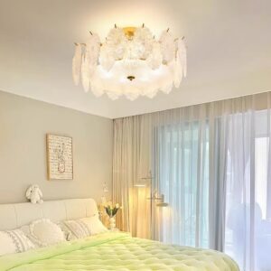 โคมไฟเพดานลายดอกไม้ฝรั่งเศส B PCL018