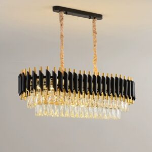 โคมไฟระย้าคริสตัลทรงเทียนสี่เหลี่ยม PLL039